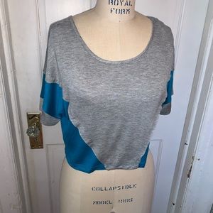 Mandee color block crop top